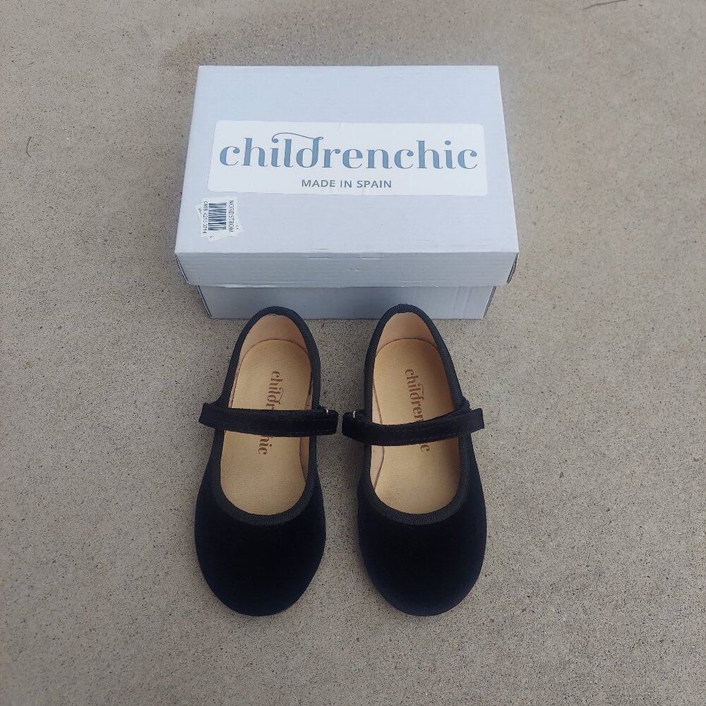 Black Velvet Mary Jane Shoe - Picture 2 of 8